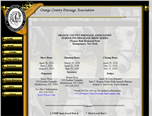 Tablet Screenshot of orangecountydressageassociation.com
